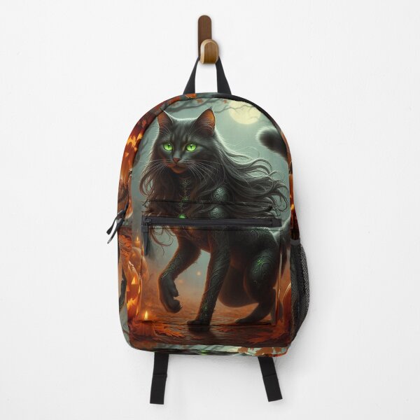 Item preview, Enchanted Black Cat – Halloween Night Magic designed and sold by AmetistLight.