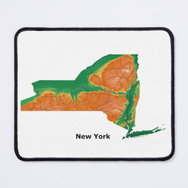 Item preview, Topographic Map of New York designed and sold by design2xstudio.