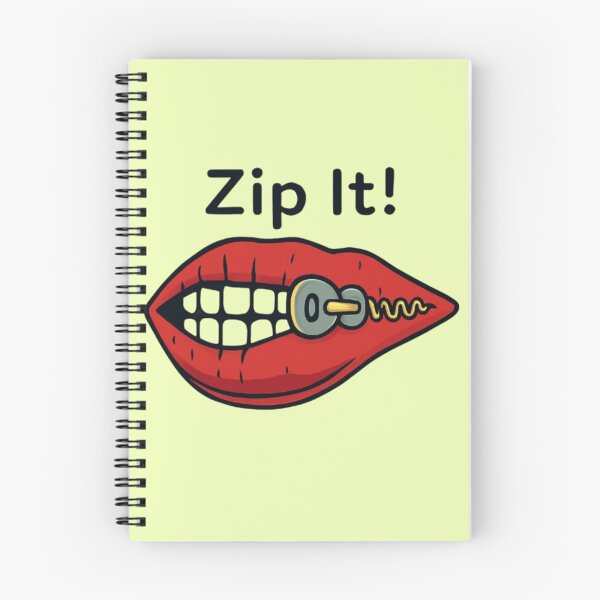 Item preview, Playful Zip It Cartoon Lips Illustration  designed and sold by NIZAR  din⭐⭐⭐⭐⭐.