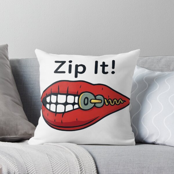 Item preview, Playful Zip It Cartoon Lips Illustration  designed and sold by NIZAR  din⭐⭐⭐⭐⭐.