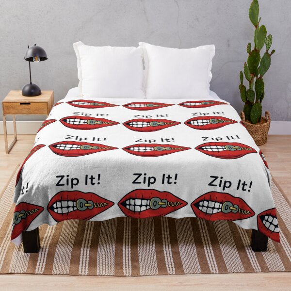 Item preview, Playful Zip It Cartoon Lips Illustration  designed and sold by NIZAR  din⭐⭐⭐⭐⭐.
