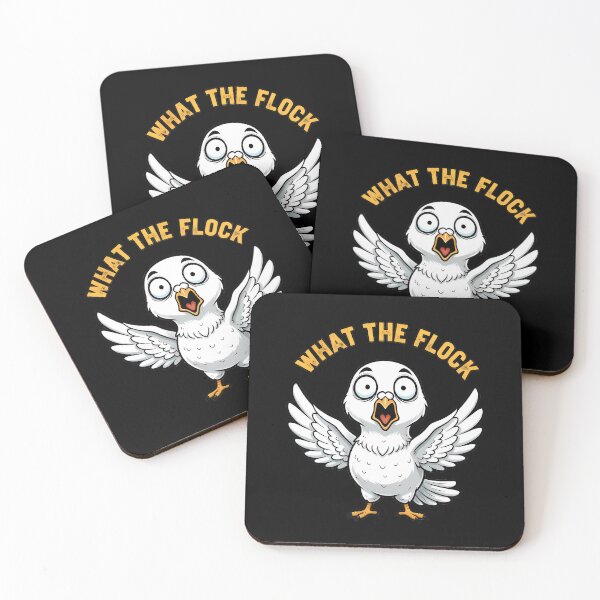 Item preview, What The Flock Funny Bird Quote designed and sold by Linework Studio.