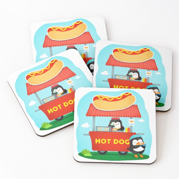 Item preview, Penguin Small Business: Hot Dog Cart designed and sold by julianamotzko.
