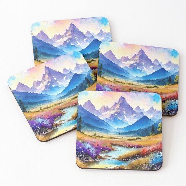 Item preview, Mountains in Watercolor designed and sold by MystAvalon.