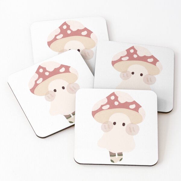 Item preview, Cute mushroom ghost designed and sold by cozyfrogstudios.