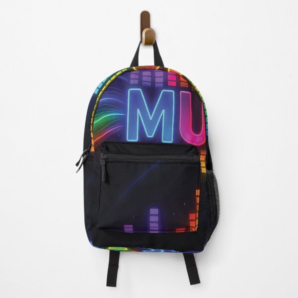 Item preview, Music Is Life Neon Rainbow Equalizer – Colorful Audio Wave T-Shirt Design designed and sold by Gold Turtle Lina.