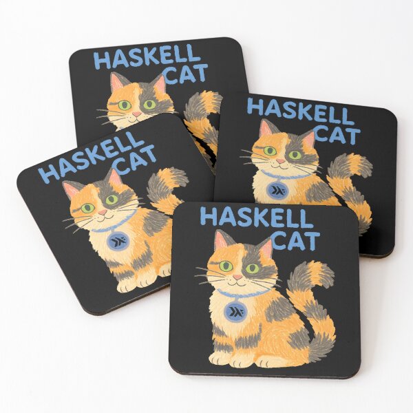 Item preview, Haskell Cat — The Purely Functional Fluffy Lazy Programmer designed and sold by Nerd Romance Café.