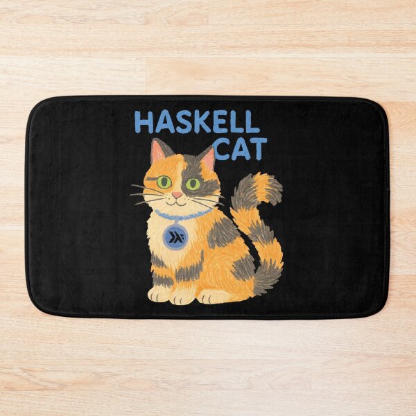 Item preview, Haskell Cat — The Purely Functional Fluffy Lazy Programmer designed and sold by Nerd Romance Café.