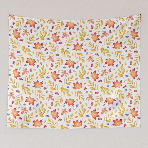 Item preview, Autumn leaves on white background designed and sold by Lyubava.