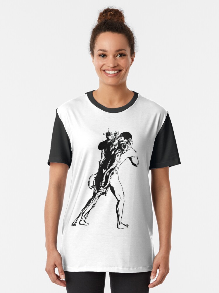 Alternate view of Rooted | Ink Drawing Graphic T-Shirt