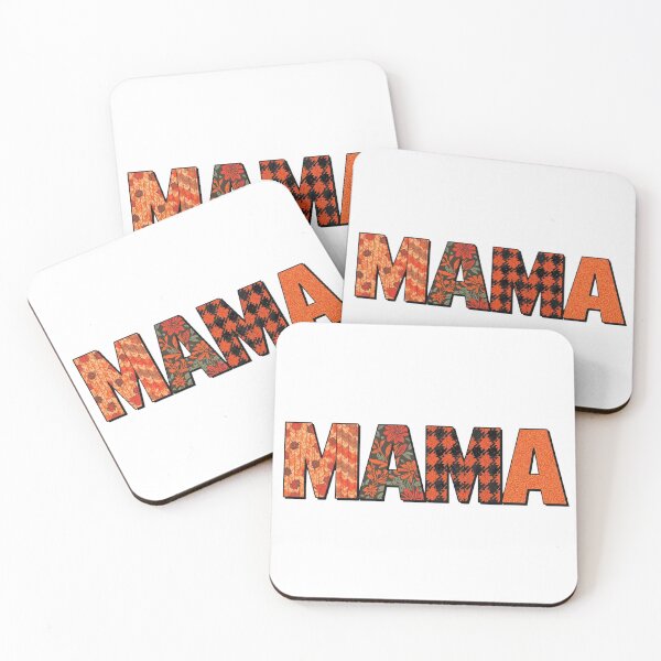 Item preview, Rust Orange MAMA Plaid Knit T-Shirt, Cozy Autumn Mama Bear Trendy Tee designed and sold by Khokha80.