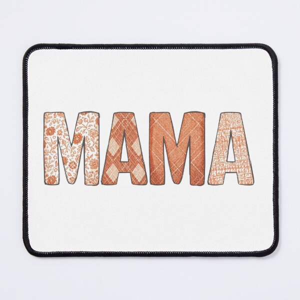Item preview, Rust Orange MAMA Plaid Knit T-Shirt, Cozy Autumn Mama Bear Trendy Tee designed and sold by Khokha80.