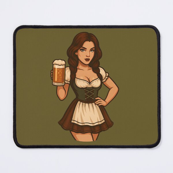Item preview, Vintage Oktoberfest Pinup Beer Girl Retro Art designed and sold by PinUpPizzazz.