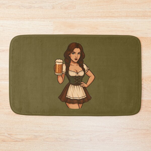 Item preview, Vintage Oktoberfest Pinup Beer Girl Retro Art designed and sold by PinUpPizzazz.