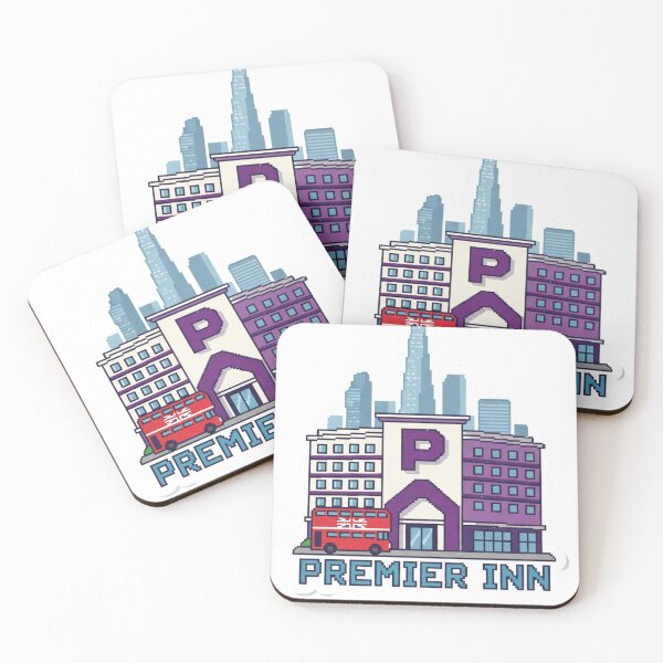 Item preview, PREMIER INN HOTEL CHAIN BRITISH STAYCATION Pixel Sticker designed and sold by Nubitra.