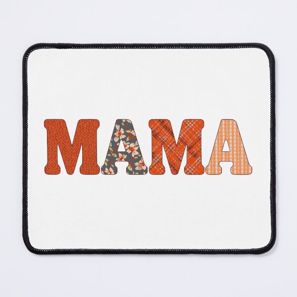 Item preview, Rust Orange MAMA Plaid Knit T-Shirt, Cozy Autumn Mama Bear Trendy Tee designed and sold by Khokha80.