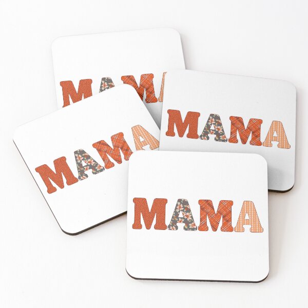 Item preview, Rust Orange MAMA Plaid Knit T-Shirt, Cozy Autumn Mama Bear Trendy Tee designed and sold by Khokha80.