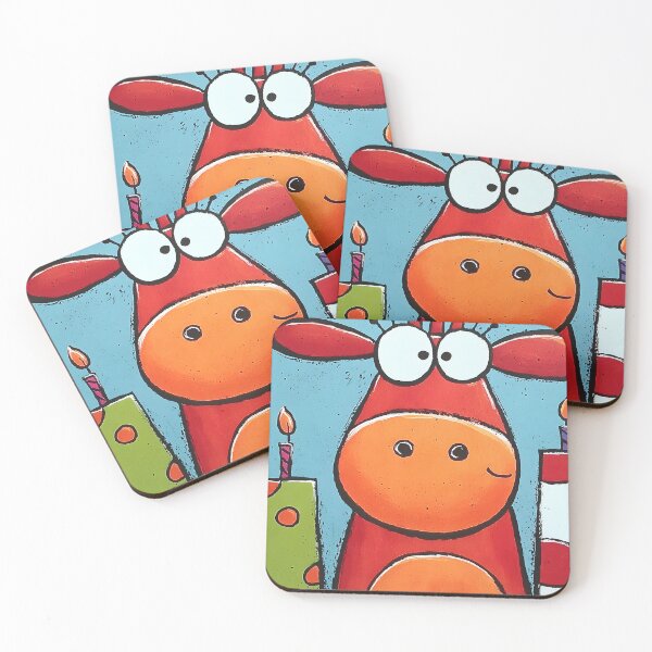 Item preview, Cow Blowing Out Candles Like a Birthday Boss Surrounded by Bright Colors and Playful Chaos designed and sold by OlfactoART Studio.