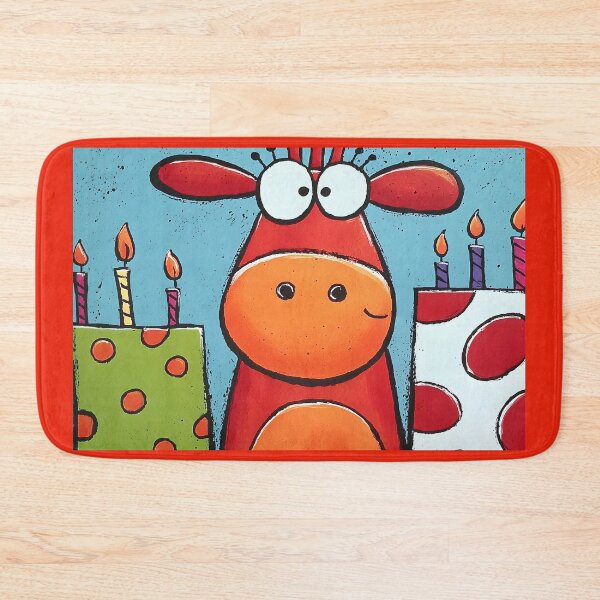 Item preview, Cow Blowing Out Candles Like a Birthday Boss Surrounded by Bright Colors and Playful Chaos designed and sold by OlfactoART Studio.