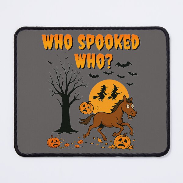 Item preview, Who Spooked Who? – Halloween Spooky Horse & Pumpkin Graphic Gift, Funny Wild West Equestrian designed and sold by MagicShop3000.