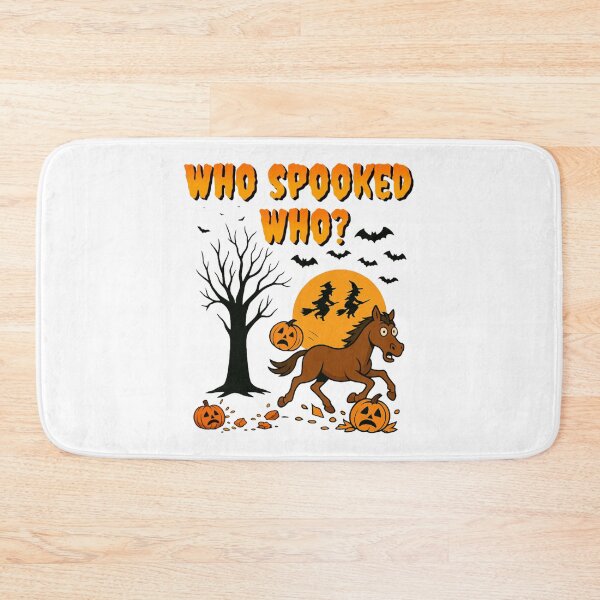 Item preview, Who Spooked Who? – Halloween Spooky Horse & Pumpkin Graphic Gift, Funny Wild West Equestrian designed and sold by MagicShop3000.
