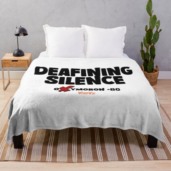 Item preview, Deafining Silence - WhimWiz Funny Quote & Quirky Gift Idea designed and sold by WhimWiz.