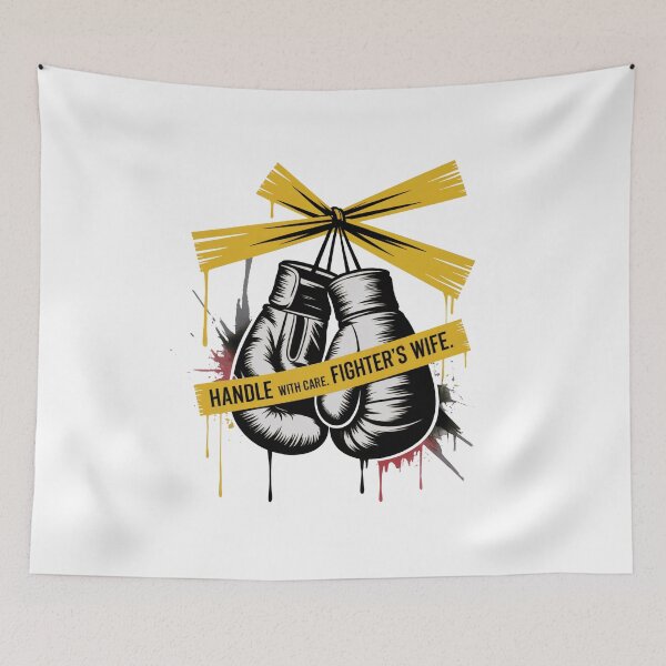 Item preview, Handle With Care Fighter’s Wife Shirt – Street Style Boxing Gloves Art Tee designed and sold by WSPrintCrafter.