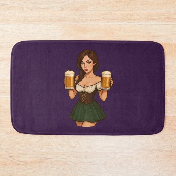 Item preview, Vintage Oktoberfest Pinup Beer Girl Retro Art designed and sold by PinUpPizzazz.