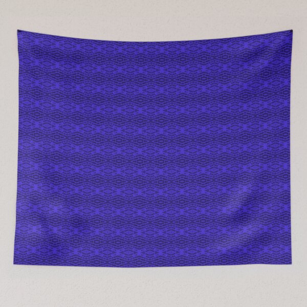 Item preview, Brick Diamond Horizontal Stripes Dark Purple 4b2ef6 designed and sold by Art in My Loft.