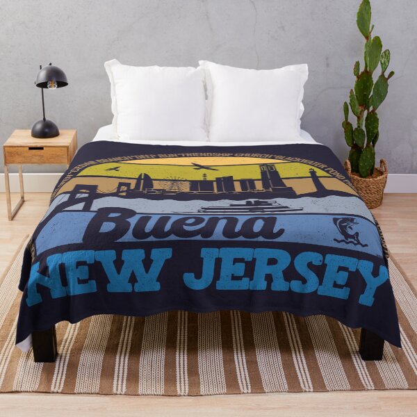 Item preview, Buena New Jersey Sunset Retro Vintage Local Pride Logo designed and sold by CRHPOD20.