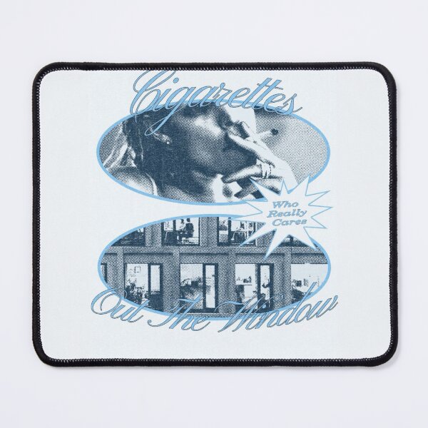 Item preview, Cigarettes Out the Window – Blue Duotone Collage designed and sold by Adronia.