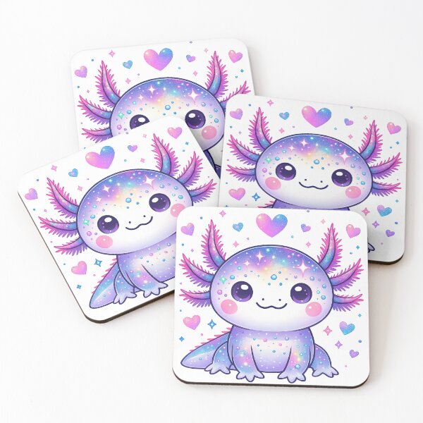 Item preview, Galaxy Axolotl Cute Kawaii Space Creature designed and sold by ArtfulWeave.