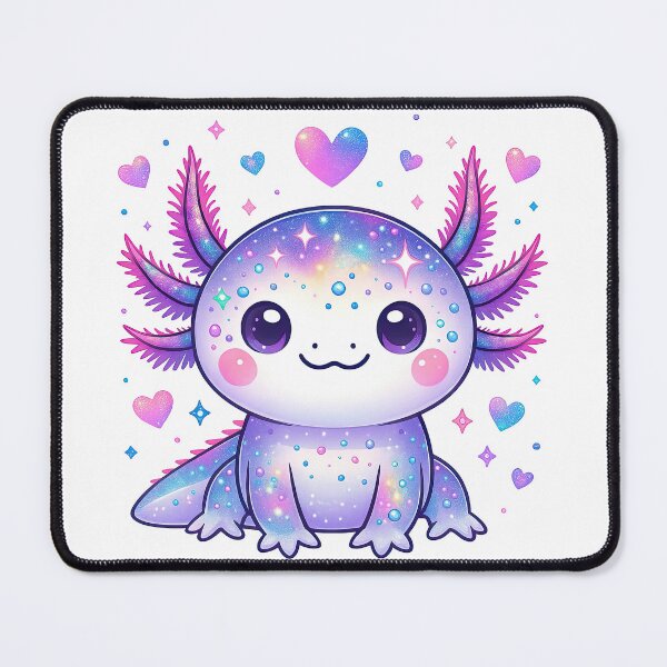 Item preview, Galaxy Axolotl Cute Kawaii Space Creature designed and sold by ArtfulWeave.