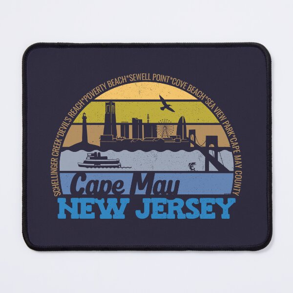 Item preview, Cape May New Jersey Sunset Retro Vintage Local Pride Logo designed and sold by CRHPOD20.