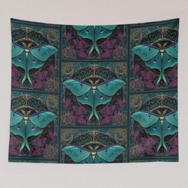 Item preview, Art nouveau Luna moth designed and sold by MendaciousMina.