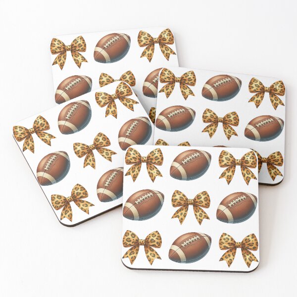 Item preview, Leopard Print Bow and Football Pattern designed and sold by ArtfulWeave.