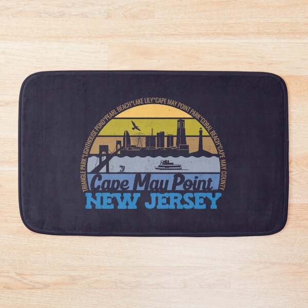 Item preview, Cape May Point New Jersey Sunset Retro Vintage Local Pride Logo designed and sold by CRHPOD20.