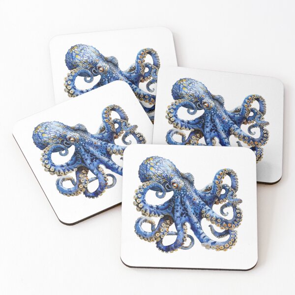Item preview, Ilustración del pulpo azul designed and sold by Liededrom..