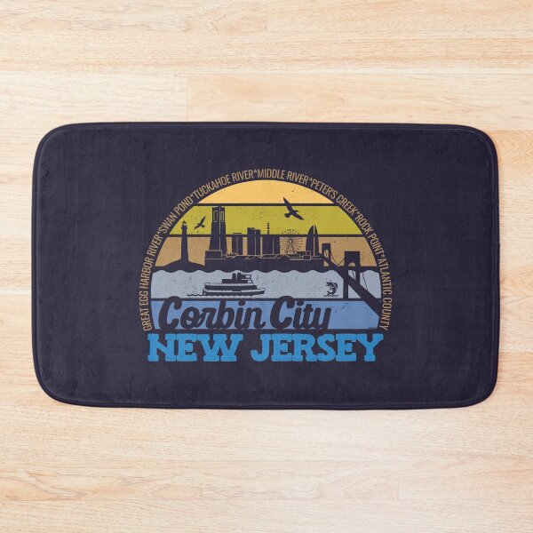 Item preview, Corbin City New Jersey Sunset Retro Vintage Local Pride Logo designed and sold by CRHPOD20.