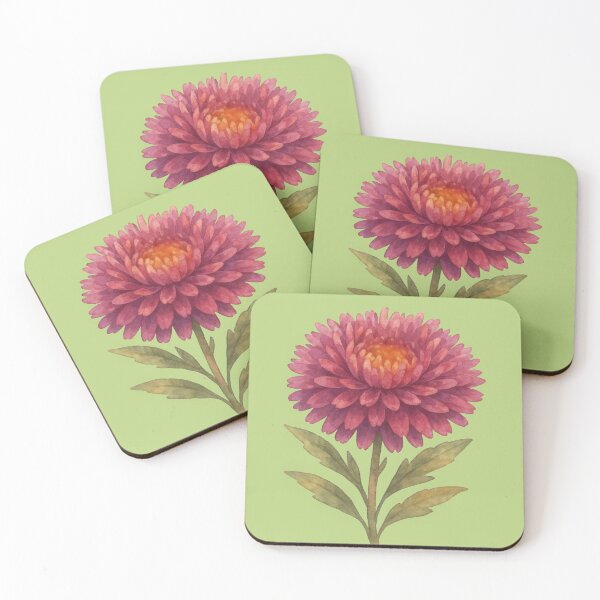 Item preview, A Lush Autumn Aster in Watercolor designed and sold by IraBum.
