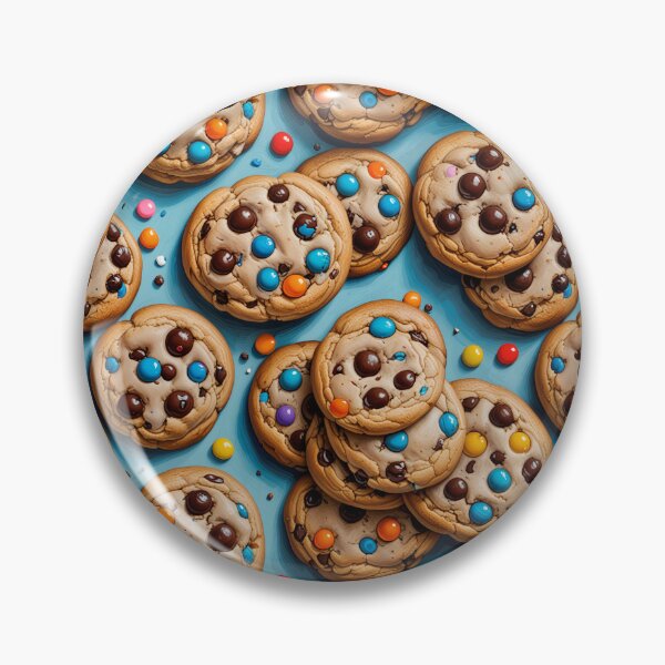 Artikelvorschau, Realistische Cookies auf Blau entworfen und verkauft von Fabricbella.