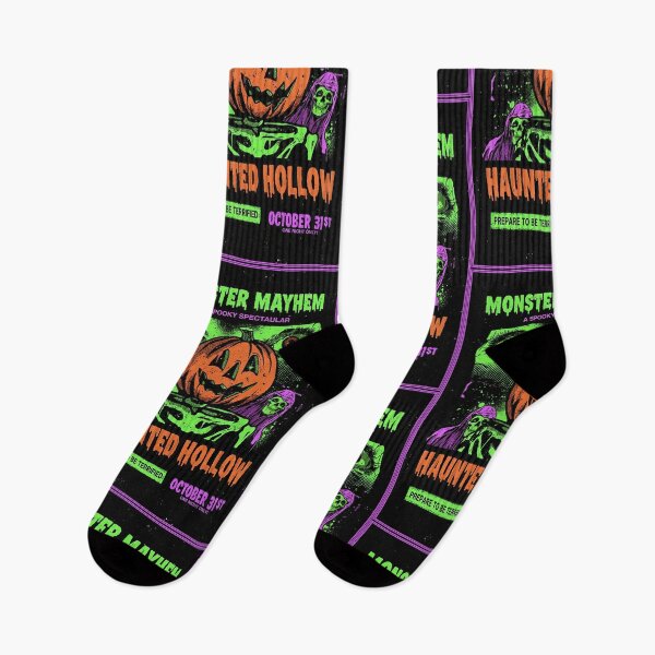 Item preview, Monster Mayhem Halloween Spooky Spectacular Retro Poster designed and sold by HoopeStylee.