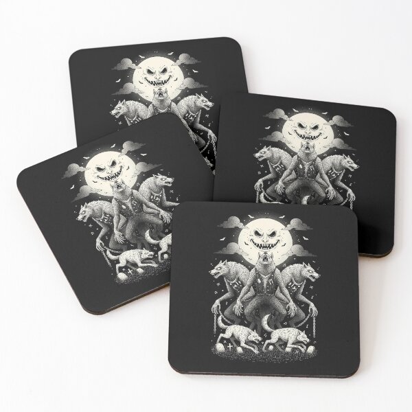 Item preview, Werewolf Full Moon Black Horror Goth Tattoo Style designed and sold by HoopeStylee.