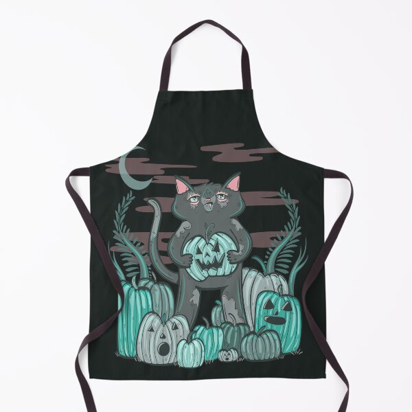 Item preview, Spooky Pumpkin Patch Halloween Cat designed and sold by crestfallenmermaid.