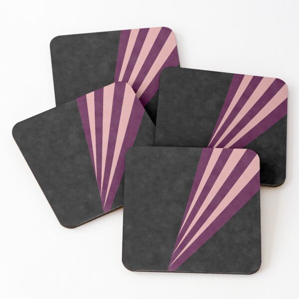 Item preview, Black Textured Background with Diagonal Purple Stripes designed and sold by pluielegere.