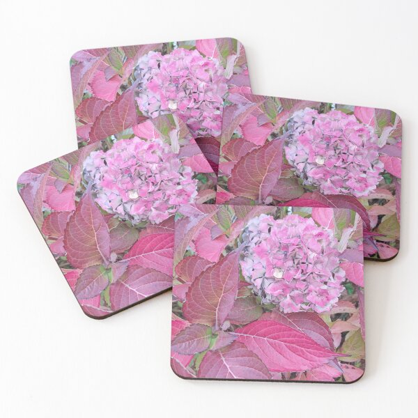 Item preview, Autumnal pink hydrangeas photograph  designed and sold by esvb.