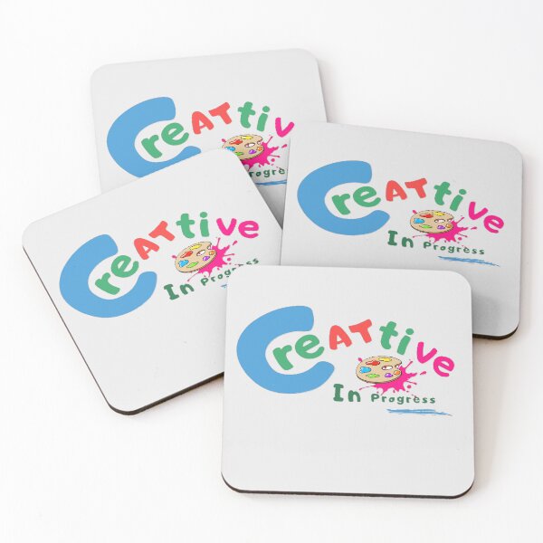 Item preview, Creative in Progress – Colorful Artistic Quote Design designed and sold by MotifShop2025.