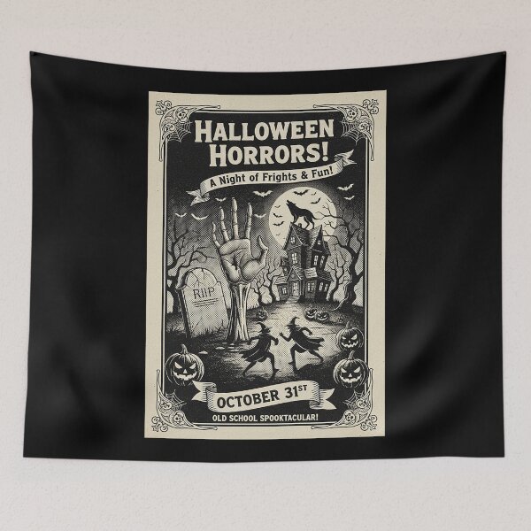 Item preview, Halloween Horrors Vintage Engraving Old School Spooktacular designed and sold by HoopeStylee.