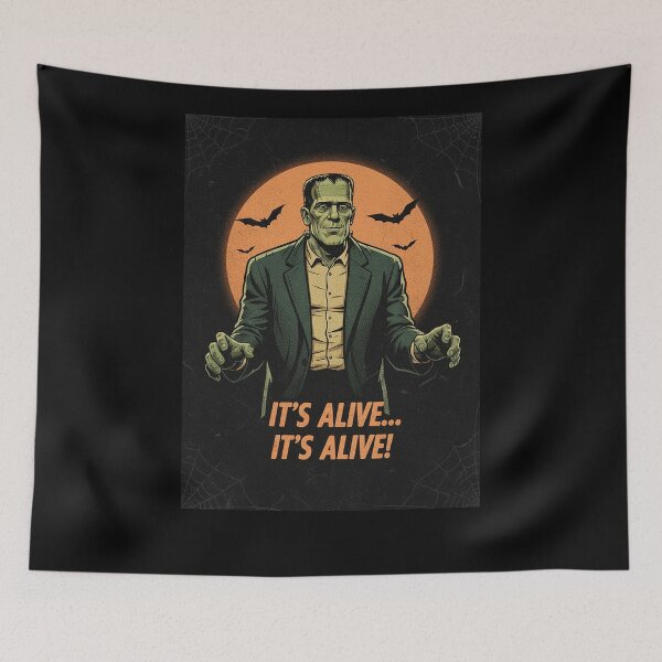 Item preview, Frankenstein Its Alive Classic Quote Retro Pop Art designed and sold by HoopeStylee.