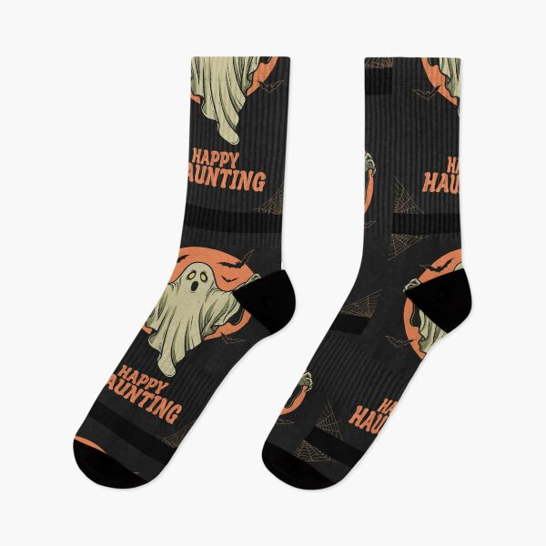 Item preview, Happy Haunting Retro Vintage Ghost Halloween Spooky designed and sold by HoopeStylee.